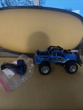Blue Remote Control Monster Truck - Kids Toy